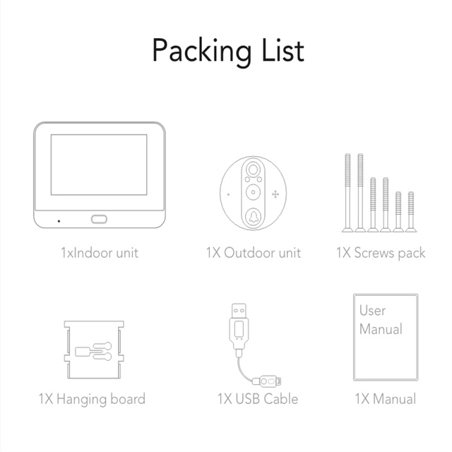 Hot Selling Tuya Smart Digital Door Viewer Camera Phone App Control 4