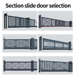 بوابة منزلقة كهربائية عالية الجودة من المصنع للاستخدام الصناعي بوابة منزلقة من سبائك الألومنيوم للحدائق والمدرسة والفيلات - Product Image 5