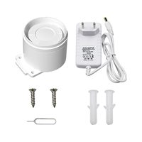 Sirène sans fil miniature Agshome 125dB Rf433, sirène pour la maison, le bureau, le magasin, le garage, fonctionne avec le système de sécurité d'alarme Agshome