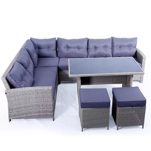 现代风格户外组合家具花园藤制沙发和椅子套装 - Product Image 2