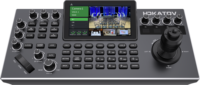 Controlador PTZ Universal con Joystick 4D, Pantalla LCD de 5.5 Pulgadas, 4Kp30, 7 Atajos de Cámara, Grabación de Rutas, PoE, HDMI, Directo de Fábrica para Estudio y Transmisión en Vivo