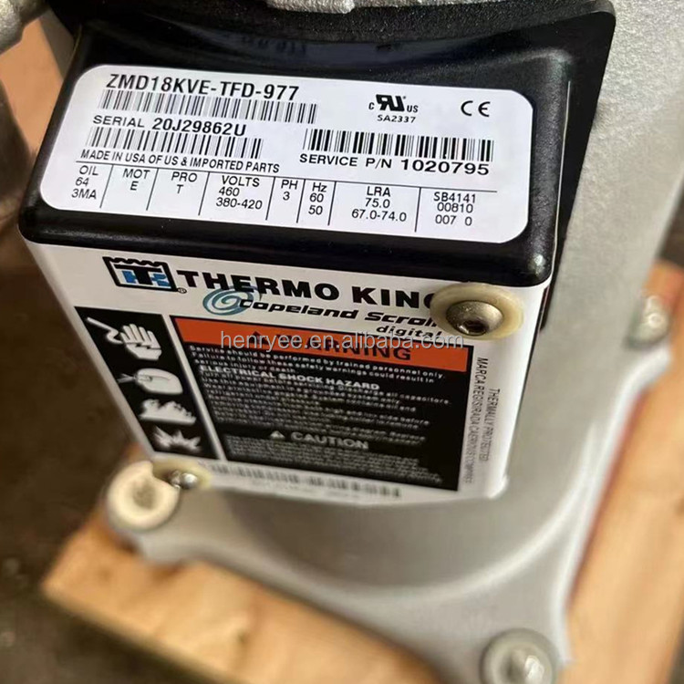 Thermo King Compressors ZMD18KVE-TFD-977 for Carrier Reefer