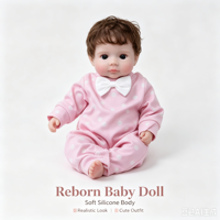 Poupée en silicone solide, poupée reborn avec une peau de bébé douce, élastique et réaliste