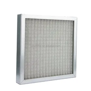 Customized Long Life Service Corrugated and Folded Aluminum Mesh air filter for AHU HVAC ventilation system