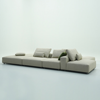 Modulare Samt-Sofagarnituren im Italienischen Luxus-Stil, Ecksofa-Set für Wohnzimmer, Luxus-Couch-Sets