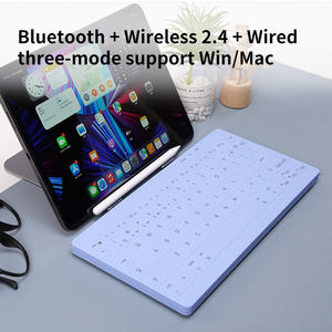 78-Key Silent Cherry Membrane Three Mode Waterproof Wireless Hot-Swap Programmable USB Type-C <b>Portable</b> <b>Keyboard</b> New Status - Product Image 2