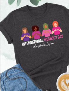 T-shirt per la Giornata Internazionale della Donna, casual, girocollo, 100% cotone, stampata, per il potenziamento femminile - Product Image 3