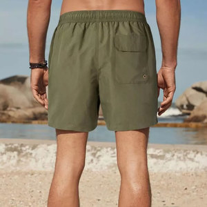 กางเกงว่ายน้ำชายแบบใหม่ ดีไซน์เองได้ เอวยางยืดใส่สบาย ซับในตาข่ายรัดรูป พร้อมปักโลโก้ได้ ชุดว่ายน้ำชายหาด - Product Image 2