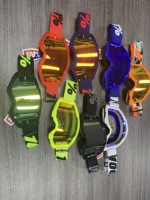 Lunettes MX de haute qualité avec sangles et lentilles interchangeables, lunettes de moto coupe-vent pour la conduite et l'alpinisme, haute définition, anti-poussière