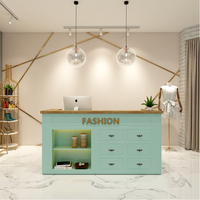 Armoire de bureau design moderne personnalisable Armoire de réception de luxe Bureau de réception de salon de beauté