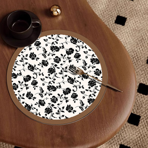 Youlttan Chất Lượng Tốt Thấm Nước Mô Hình Hình Chữ Nhật Polyester Mat Đế Lót Ly Ăn Sáng Bảng Placemats Cho Lót Bảng - Product Image 5