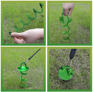 Nhiệm Vụ Nặng Nề Trái Đất Augers Neo Tie Down Peg Lều Cổ Phần Xoắn Ốc Mặt Đất Neo Trampoline Stakes Dây Đai Mặt Đất Neo - Product Image 3