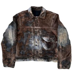 Chaqueta Vaquera de Alta Calidad para Hombre, Algodón Orgánico, Transpirable, Cómoda, Tejido Lavado Vintage, Fabricante de Chaquetas Personalizadas - Product Image 1
