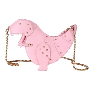 Design Rivets Women Purses Dinosaur Look Girls Chain Purse Shoulder Bag Ladies Crossbody Mini new arrivals handbags 2021