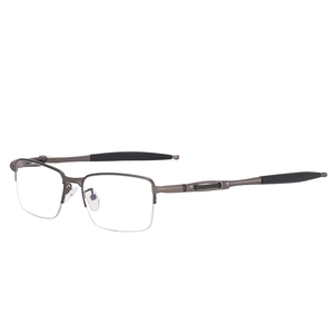 Monture en acier inoxydable style demi-oeil, lunettes de lecture <span class=keywords><strong>anti</strong></span>-lumière bleue pour <span class=keywords><strong>ordinateur</strong></span> - Product Image 1