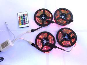 Tira de luces LED RGB de 12v, 10m/20m, de colores, tipo marquesina, muy vendida por los fabricantes. - Product Image 3