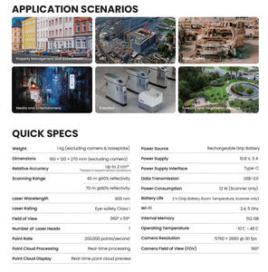 Escáner Láser 3D GNSS RTK FJD Trion P1, Accesorio para Mapeo Geoespacial, Tecnología SLAM, Escaneo 3D Portátil, FJD P1 - Product Image 6