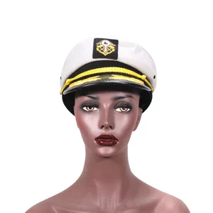 동관 공장 사용자 정의 하이 퀄리티 튼튼한 독일 장교 모자 해군 코스프레 모자