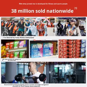 Barretta Proteica Ffit8 per Sport e Fitness, Energizzante, Saziente, Sostituto del Pasto, Alto Contenuto di Fibre, <span class=keywords><strong>Wafer</strong></span> Croccante - Product Image 2