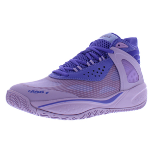 Chaussures unisexes AND1 Revel Mid, taille 10,5, couleur : violet clair/violet foncé - Product Image 1