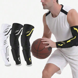 Protège-coudes alvéolés pour le sport, protection de l'avant-bras, manchon long de protection, attelle de coude antichoc, compression de protection du coude - Product Image 1