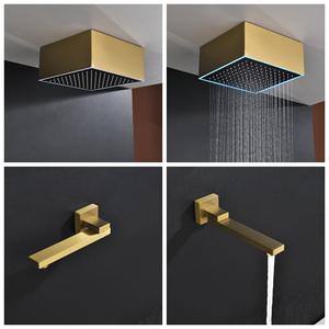 Скрытый монтаж, термостат, душевая система с тропическим душем, 3 режима, для ванной комнаты - Product Image 6