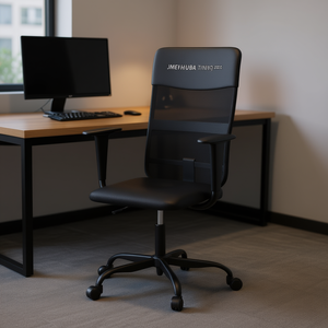 JMEH HUBA TINUC Office Chair Black Mesh Back Swivel Chair <b>Ergonomic</b> <b>Desk</b> Chair for Office Use - Product Image 2