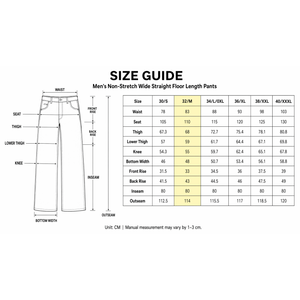 Celana Jeans Baggy Pria Vintage Abu-abu Biru Model Kaki Lebar Denim Oversize <span class=keywords><strong>Streetwear</strong></span> Siap Kirim Dari AS - Product Image 6