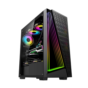 Çelik Yan Panel Pencereli Masaüstü Dikey Full Tower <span class=keywords><strong>ATX</strong></span> Oyun Bilgisayarı RGB <span class=keywords><strong>PC</strong></span> Kasası - Product Image 6