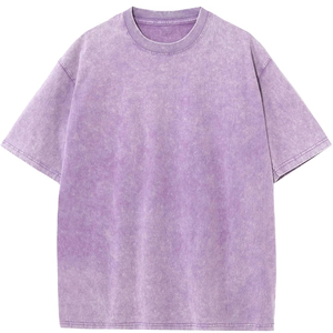 Livraison GRATUITE – T-shirt Oversize en Coton 100% Lavé à l'Acide, Confortable, Style Urbain, Couleur Unie, Tricoté, Vente Flash - Product Image 1