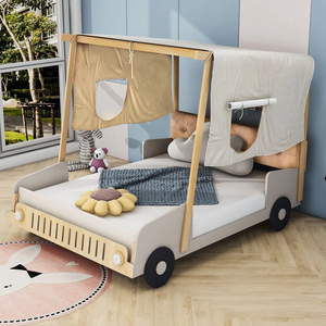 Khung giường gỗ trẻ em, giường gỗ trẻ em, khung giường tầng cho trẻ em - Product Image 5