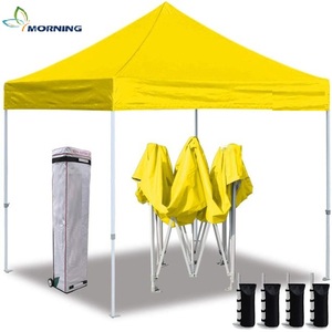 เต็นท์เต็นท์เต็นท์ขนาดเล็กสีดำสีขาวเสาเหล็กกันน้ำทนทานใช้กลางแจ้ง - Product Image 4