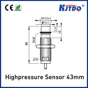 KJT Hochwertiger M12-Hochdruck-Näherungssensor Gewichts sensor Miniatur knopf kompression Wägezellen kraft sensor - Product Image 4