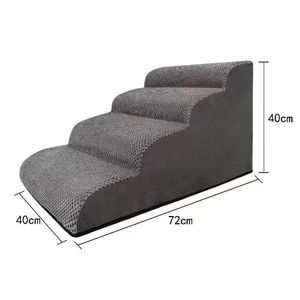 Vente directe d'usine, <span class=keywords><strong>escalier</strong></span> <span class=keywords><strong>pour</strong></span> <span class=keywords><strong>chien</strong></span> en tissu polaire durable antidérapant à 4 marches, amovible et lavable <span class=keywords><strong>pour</strong></span> petit <span class=keywords><strong>chien</strong></span> - Product Image 3