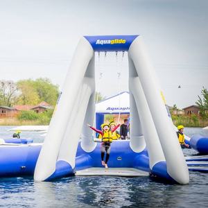 水遊び装置インフレータブル海水遊園地フローティングインフレータブル水スイング - Product Image 4