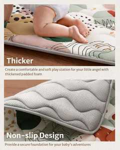 แผ่นรองคลานเด็กแบบหนานุ่มพิเศษ ขนาดใหญ่พิเศษ พับเก็บได้และซักเครื่องได้ - Product Image 6