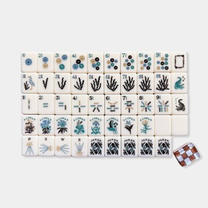 Kristall-Acryl Amerikanisches Mahjong-Set Beth 160 Steine Wasserquellen-Design Haushaltsspiel Geschenk Großhandel Schneller Versand - Product Image 4