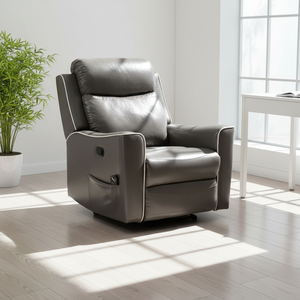 Fauteuil inclinable moderne et réglable avec fonction massage, revêtement en tissu, structure pour siège de cinéma, usage occasionnel - Product Image 1