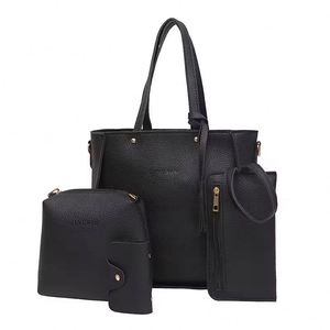 Bolsa feminina de alta qualidade a preco baixo conjunto de bolsas e carteiras de couro de luxo para mulheres 2 em 1 atacado moda - Product Image 4