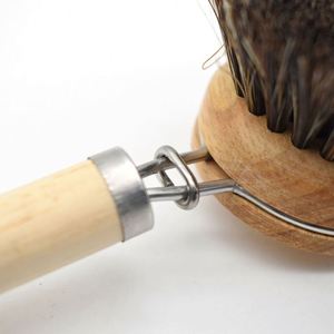 Wholesale Wooden Handle Kitchen Cleaning <b>Brush</b> Horsehair <b>Scrub</b> <b>Brush</b> for Dish Pot - Product Image 5