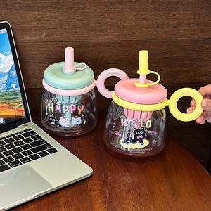 Gobelet à paille Star Cup en PC, grande capacité, avec poignée, pour le bureau, la maison et l'extérieur - Product Image 5