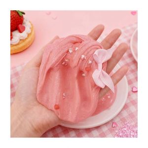 Cotton Charms Glitter Ice Cream DIY Handmade Toy <b>Modeling</b> <b>Kit</b> Mixed Clay Foam Beads Scented Slime Art for Kids - Product Image 6