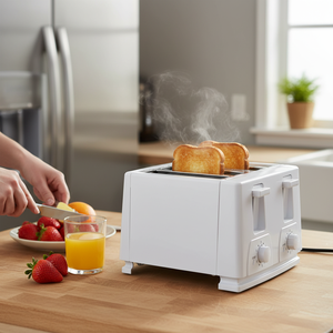 White 4-Slice <b>Toaster</b> - Product Image 2