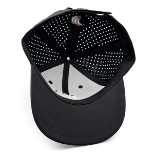 Gorras de béisbol de Golf con corte láser de rendimiento impermeable con borde de pico curvo con patrón de puntos, sombreros deportivos a cuadros, Agujero láser transpirable - Product Image 2