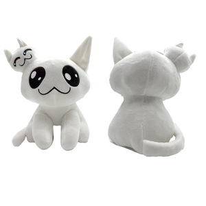 ตุ๊กตาแมวขาวมีว์เจนิกส์ ของเล่นผีสองหัว ตุ๊กตาสัตว์นุ่มนิ่มสำหรับเด็กอายุ 5-7 ปี ใช้ได้ทั้งเด็กชายและเด็กหญิง - Product Image 1