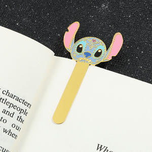 Marcadores de Metal <span class=keywords><strong>Interstellar</strong></span> Baby Stitch, papelería creativa para estudiantes con grabado, librería pequeña, soporte para libros, venta al por mayor - Product Image 2