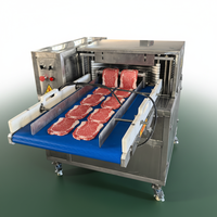 Nouvelle machine à trancher la viande fraîche/congelée horizontale à bande transporteuse automatique Huizheng Industrial, lame en acier inoxydable réglable