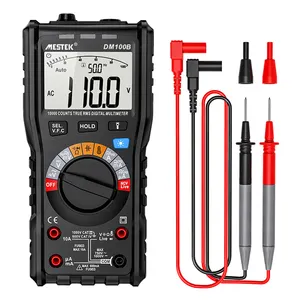 DM100B Ultra-Portable Digital Multimeter with LCD Display DC AC Voltmeter Analogue Tester Capacitance NCV Ohm Hz Tester