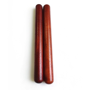 Solid Mahogany Pair Wooden Mallet Hand Percussion Beat Sticks <b>For</b> Kids Playing Music - Product Image 2