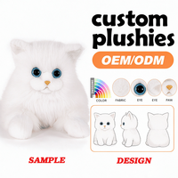 Fournisseur de jouets en peluche pour chats sur mesure, fabricant d'animaux en peluche doux, certifié CE, service de marque privée